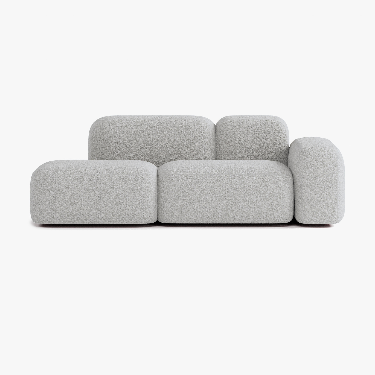 Max Sofa, Composition A19, 2 Seats, Right Armrest, Upholstery E7