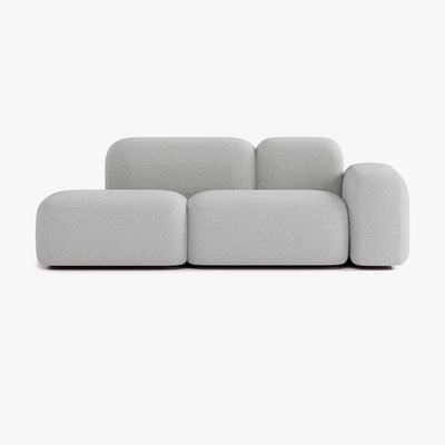 Max Sofa, Composition A19, 2 Seats, Right Armrest, Upholstery E7