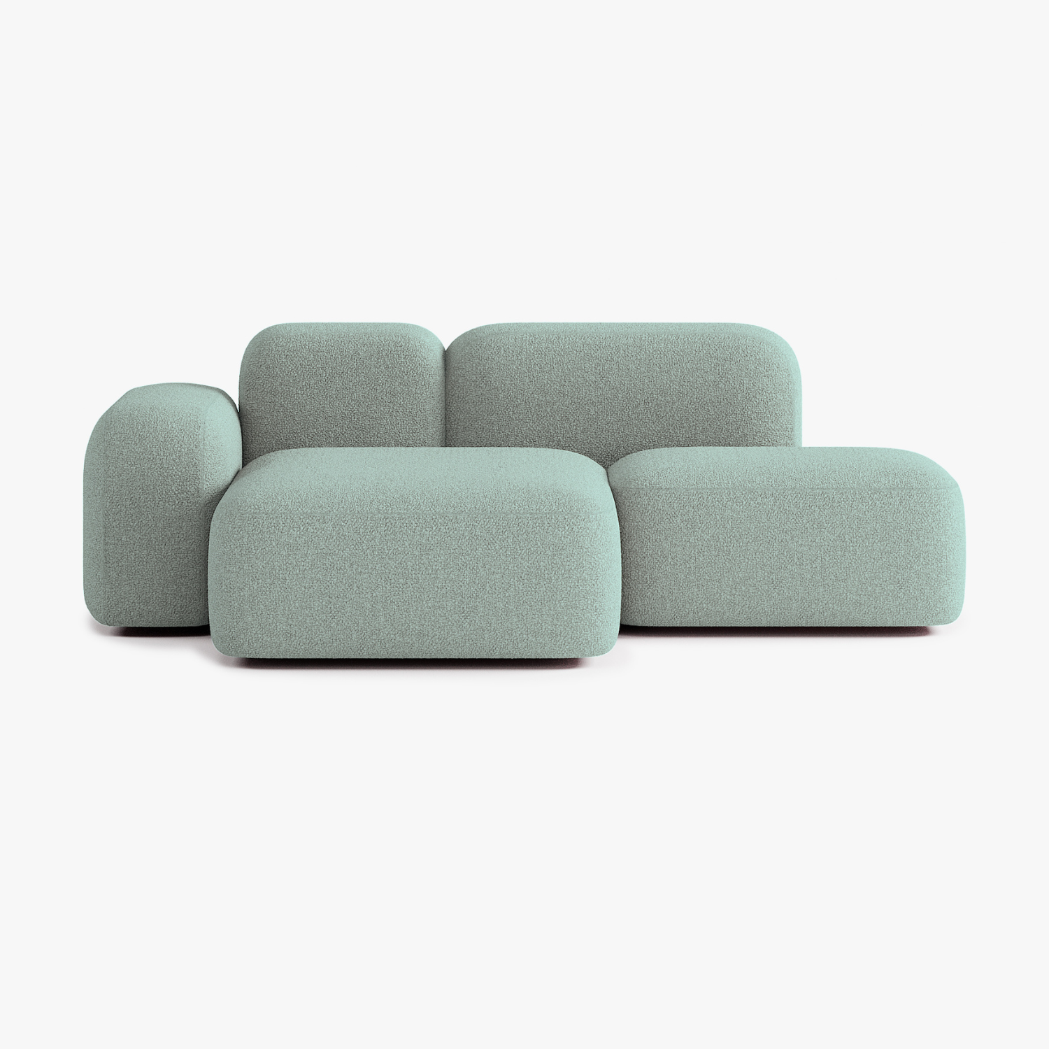 Max Sofa, Composition A18, 2 Seater, Left Peninsula, E13 Upholstery