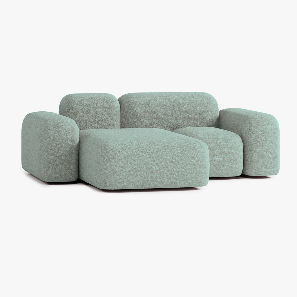 Max Sofa, Composition A20, 2 Seats, Left Chaise, Upholstery E13