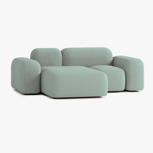 Max Sofa, Composition A20, 2 Seats, Left Chaise, Upholstery E13