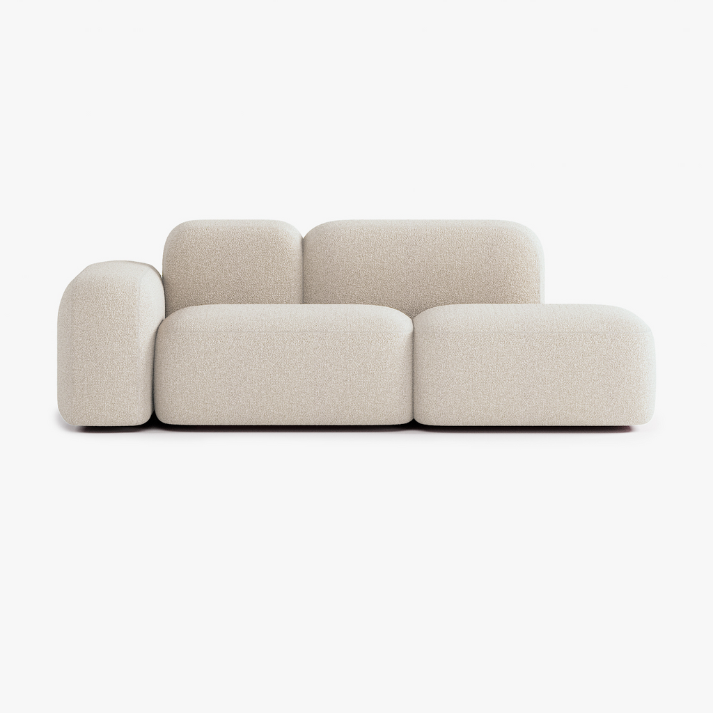 Max Sofa, Composition A19, 2 Seats, Left Armrest, Upholstery E2