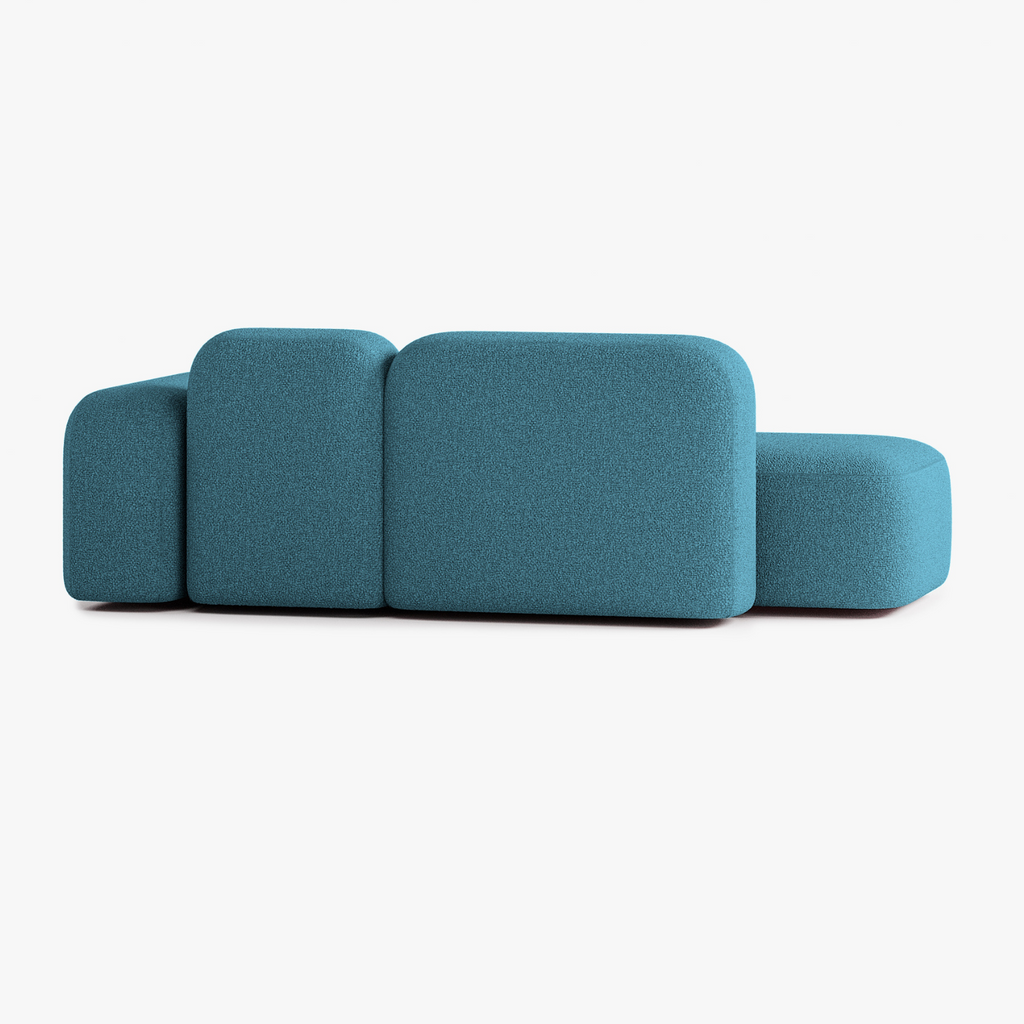 Max Sofa, Composition A19, 2 Seats, Right Armrest, Upholstery E14