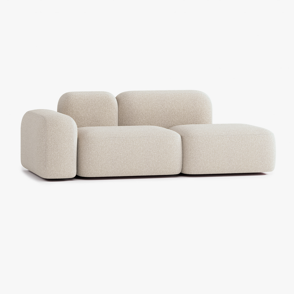 Max Sofa, Composition A19, 2 Seats, Left Armrest, Upholstery E2
