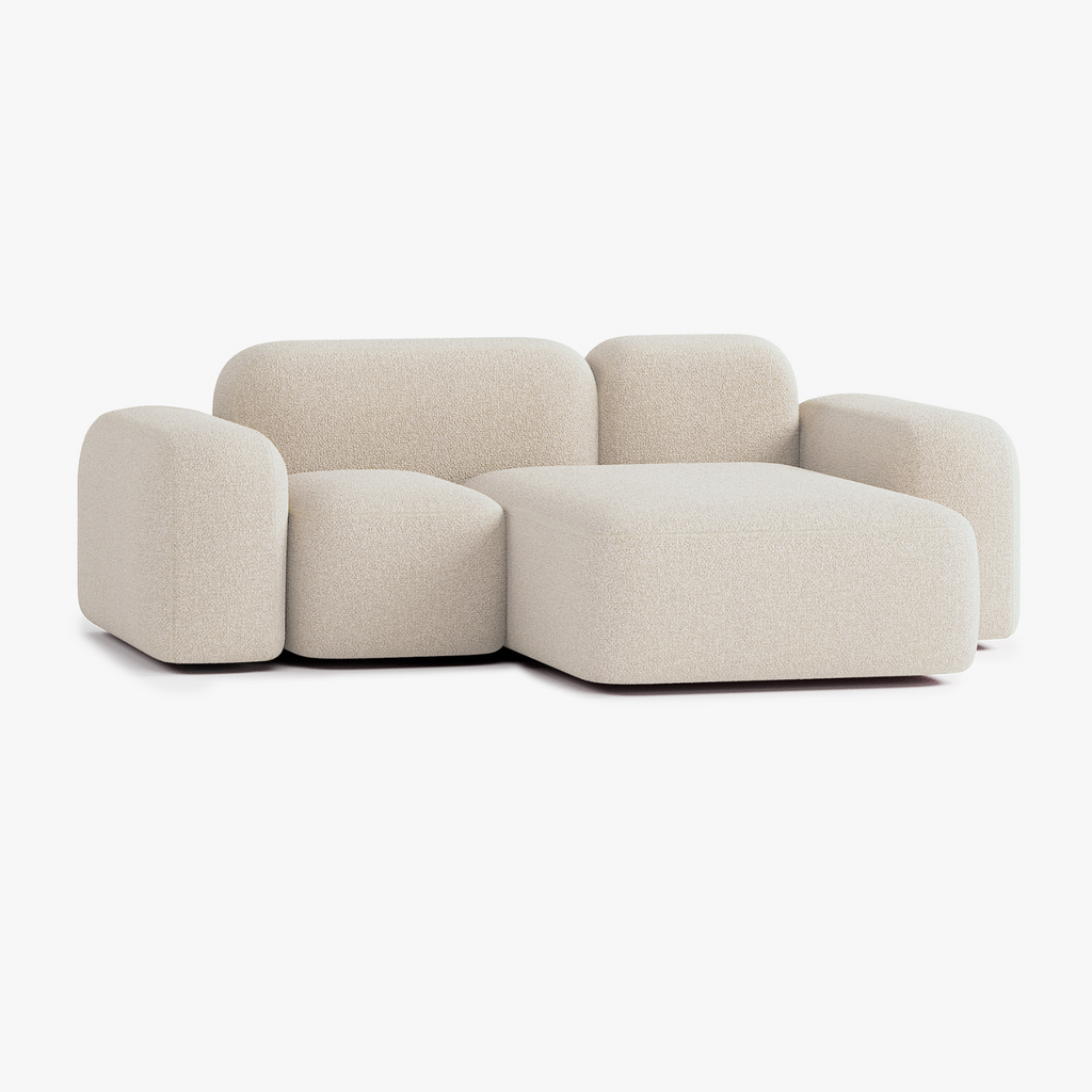 Max Sofa, Composition A20, 2 Seats, Right Chaise, Upholstery E2