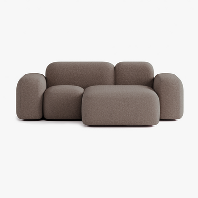 Max Sofa, Composition A20, 2 Seats, Right Chaise, Upholstery E5