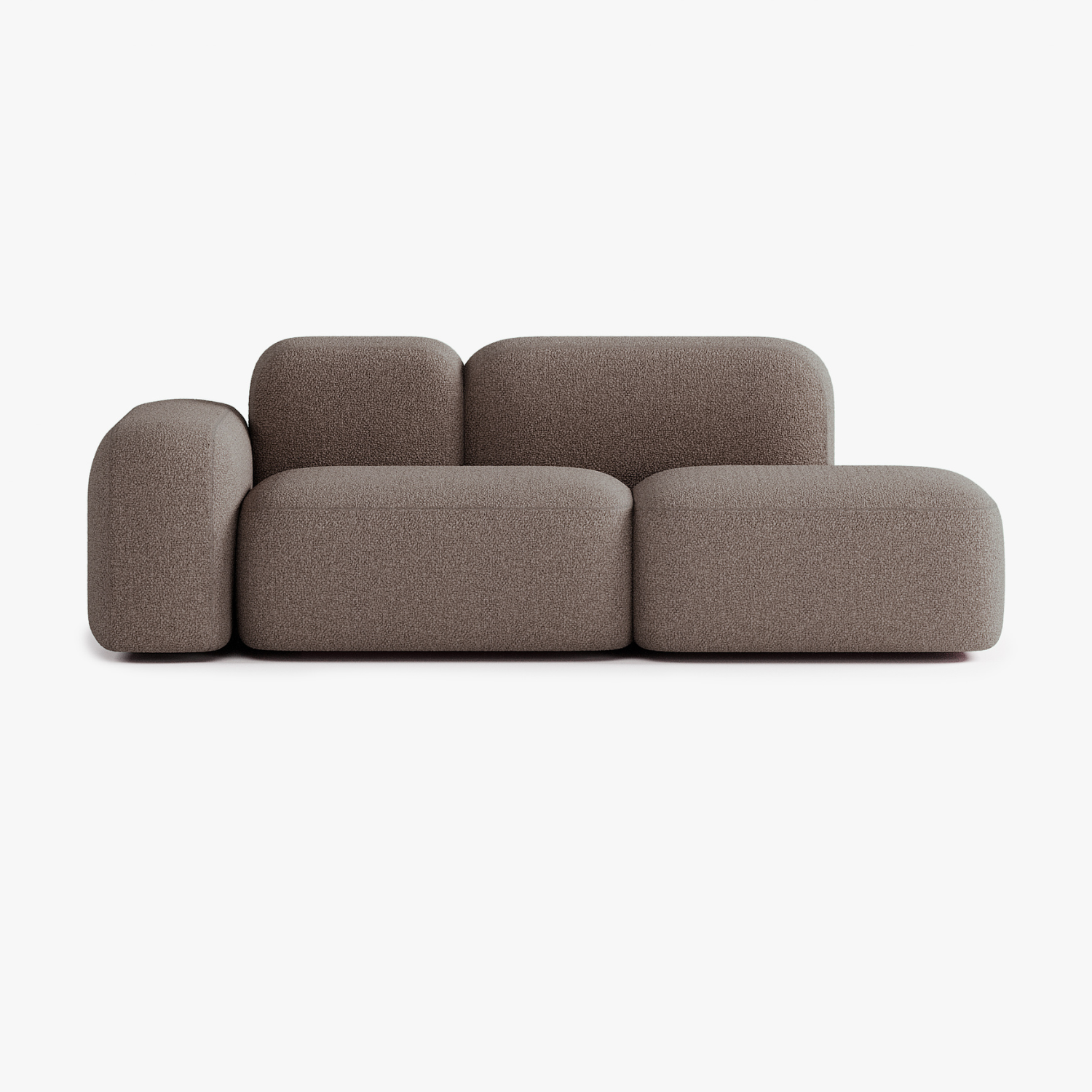 Max Sofa, Composition A19, 2 Seats, Left Armrest, Upholstery E5