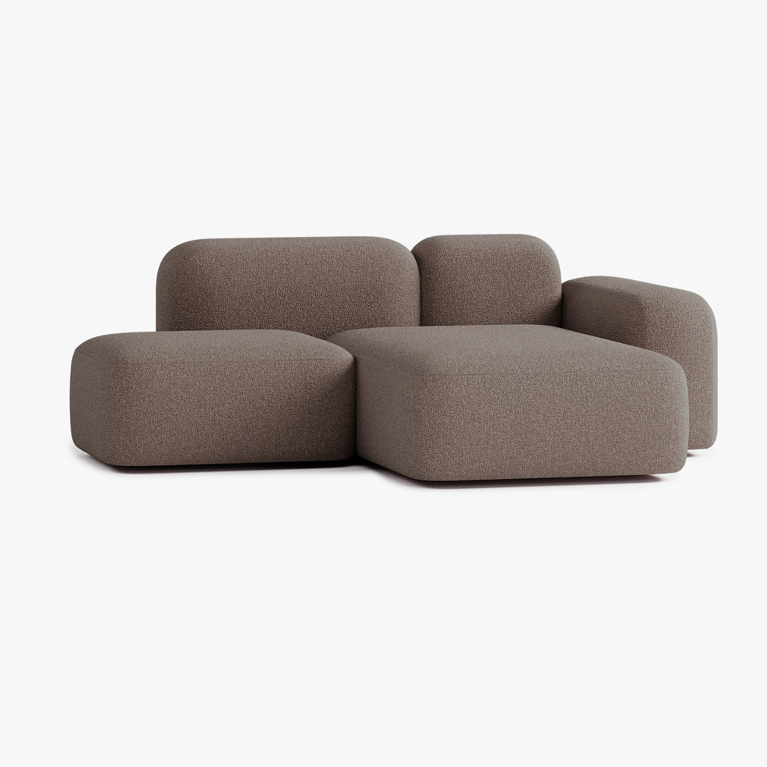 Max Sofa, Composition A18, 2 Seater, Peninsula on the Right, E5 Upholstery