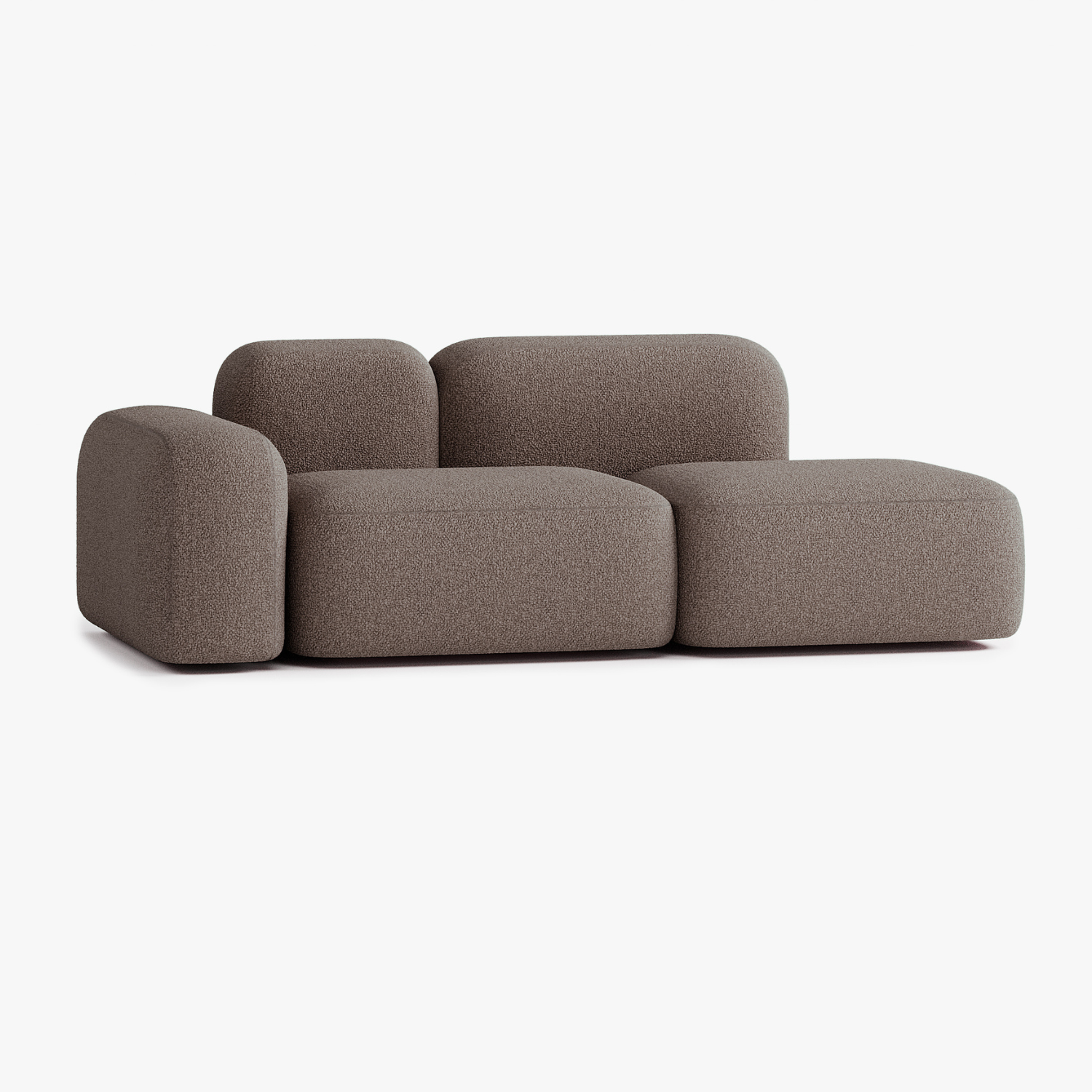 Max Sofa, Composition A19, 2 Seats, Left Armrest, Upholstery E5