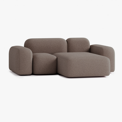 Max Sofa, Composition A20, 2 Seats, Right Chaise, Upholstery E5