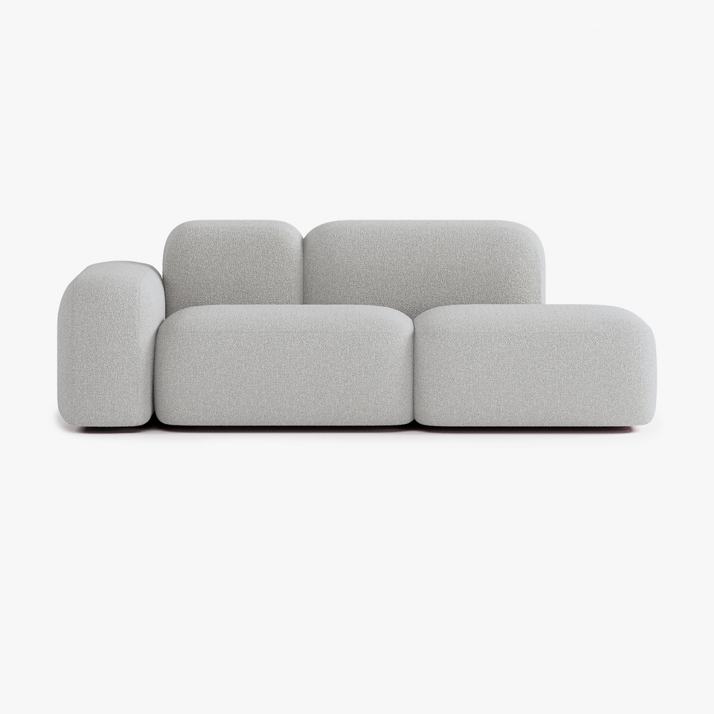 Max Sofa, Composition A19, 2 Seats, Left Armrest, Upholstery E7