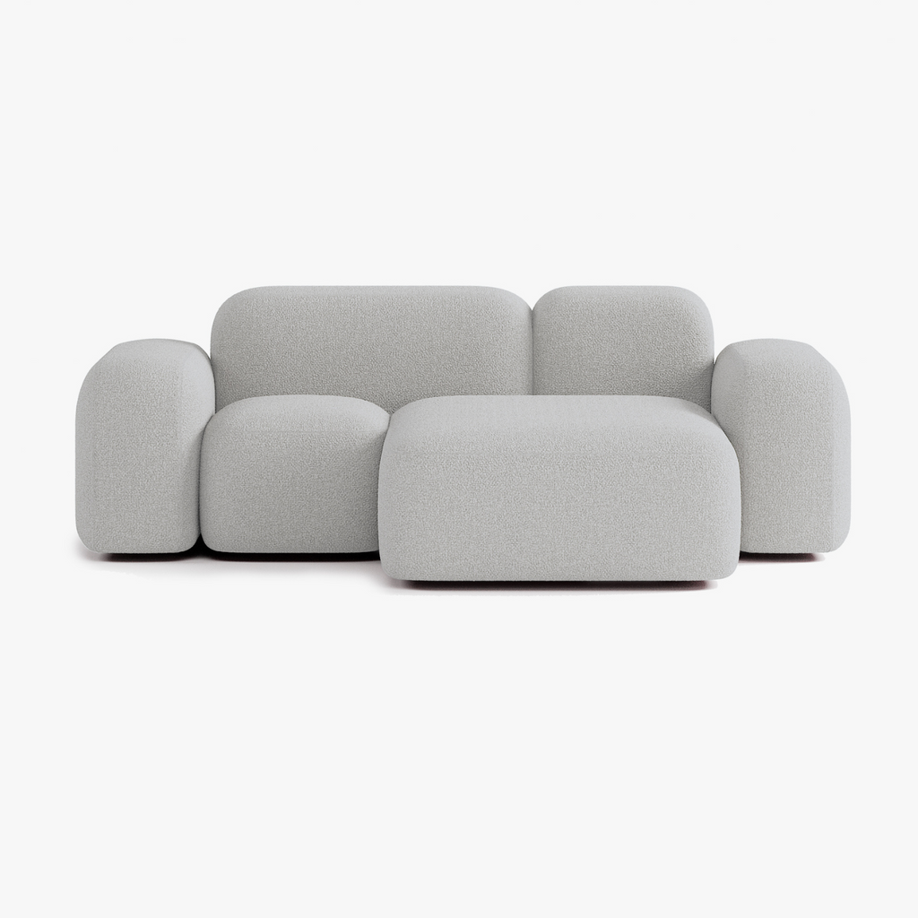 Max Sofa, Composition A20, 2 Seats, Right Chaise, Upholstery E7