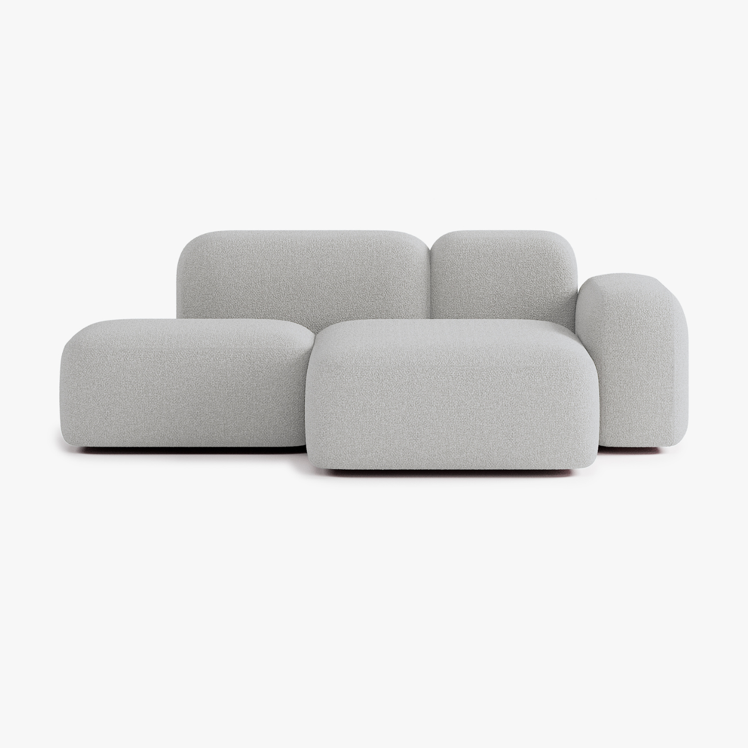 Max Sofa, Composition A18, 2 Seater, Peninsula on the Right, E7 Upholstery