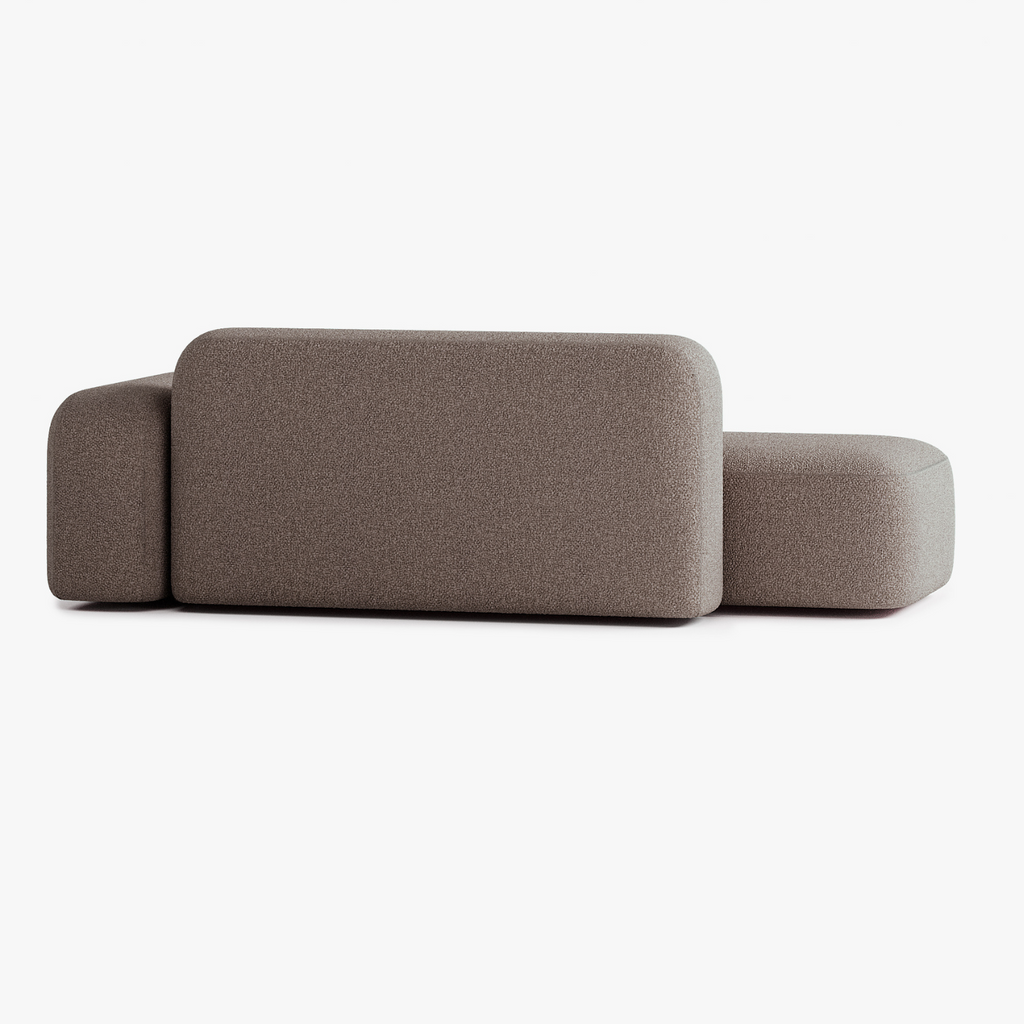 Max Sofa, Composition A12, 3 Seats, Right Armrest, Upholstery E5