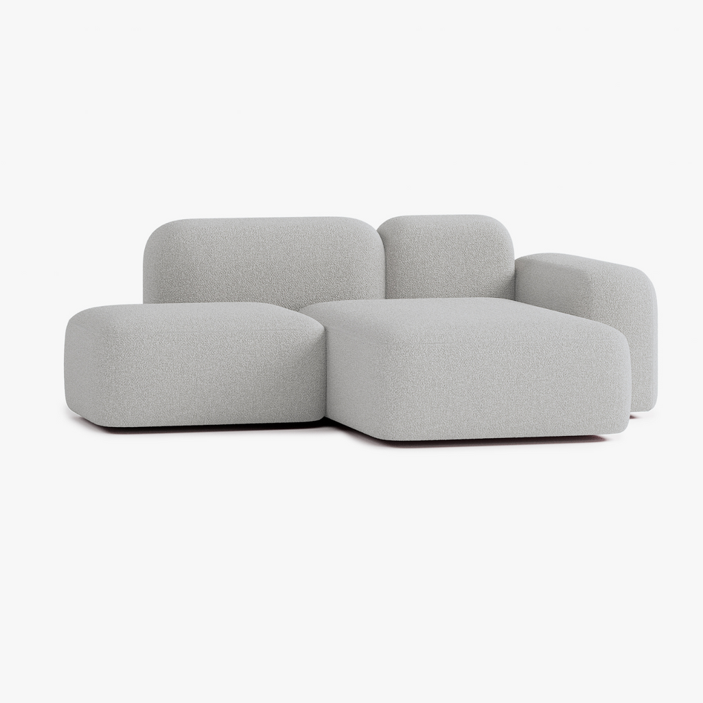 Max Sofa, Composition A18, 2 Seats, Right Chaise, Upholstery E7