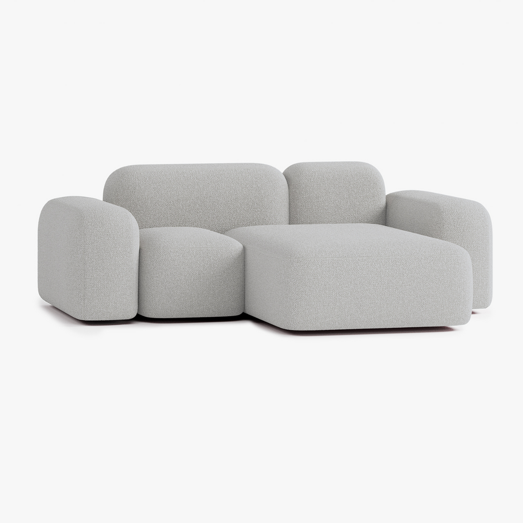 Max Sofa, Composition A20, 2 Seats, Right Chaise, Upholstery E7