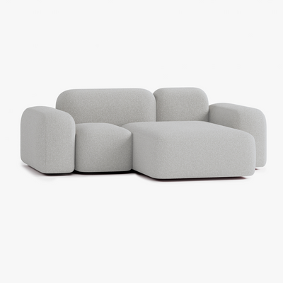 Max Sofa, Composition A20, 2 Seats, Right Chaise, Upholstery E7
