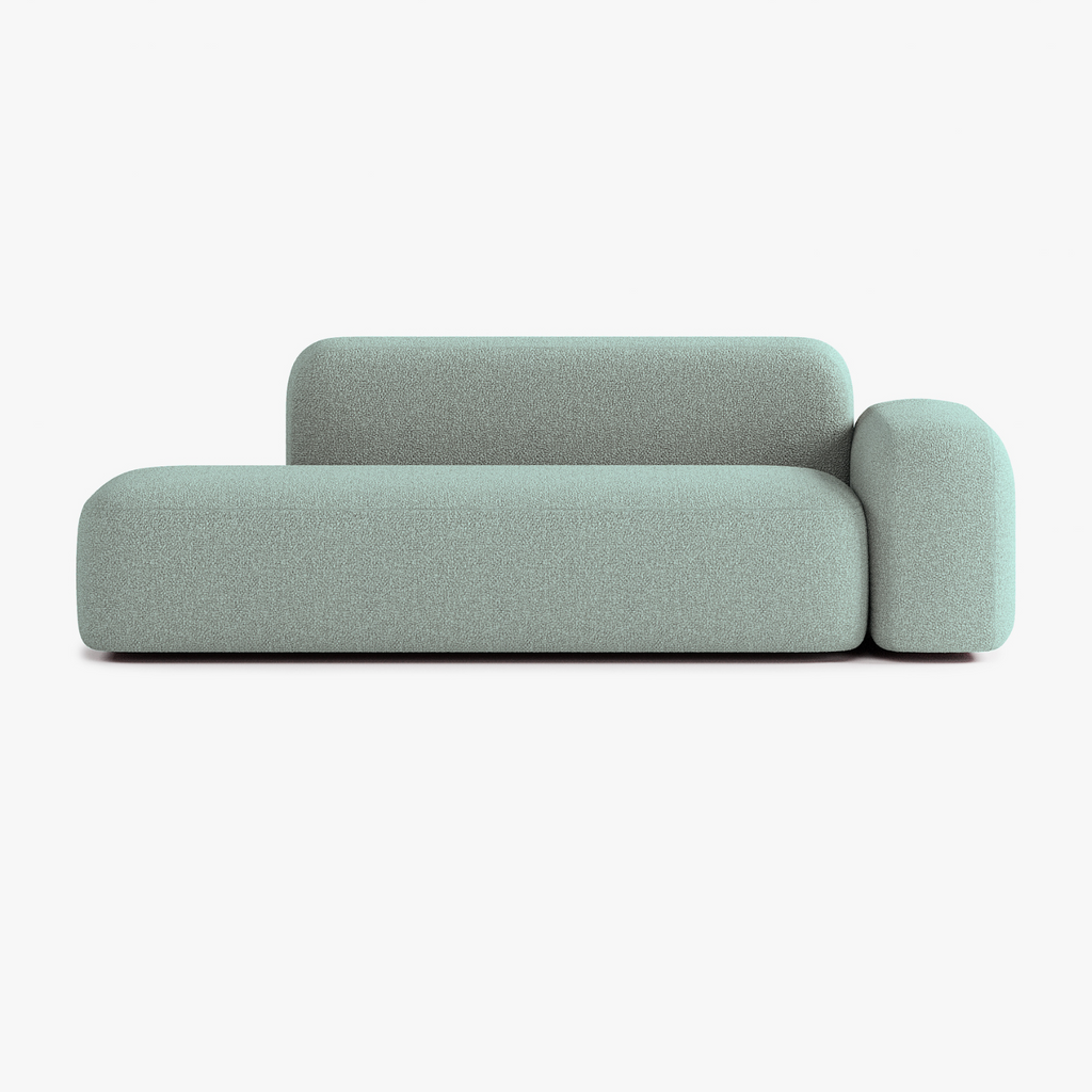 Max Sofa, Composition A12, 3 Seats, Right Armrest, Upholstery E13