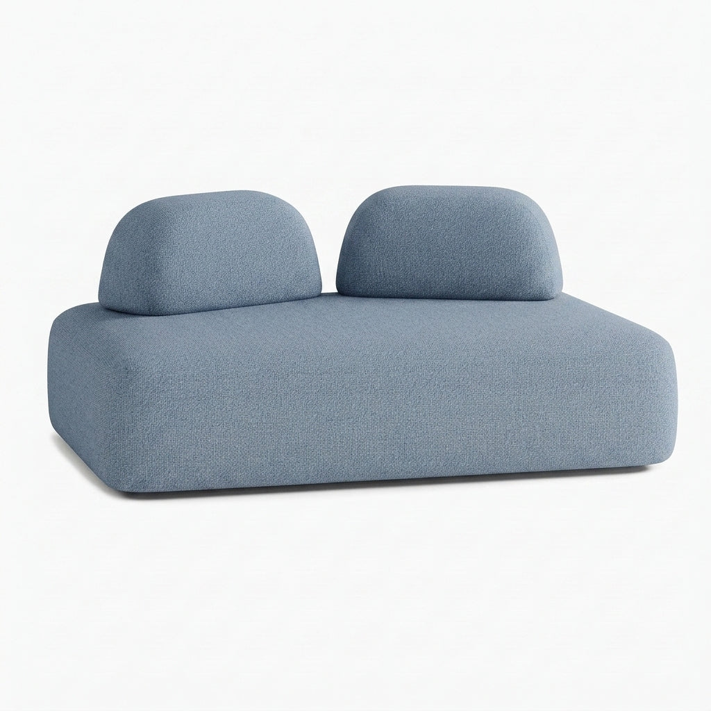 Divano Dan, Outdoor, Composizione D1, 3 Posti, Rivestimento BL213