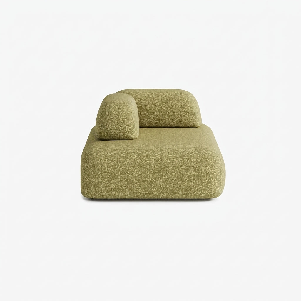 Divano Dan, Outdoor, Composizione D1, 4 Posti, Rivestimento BL528