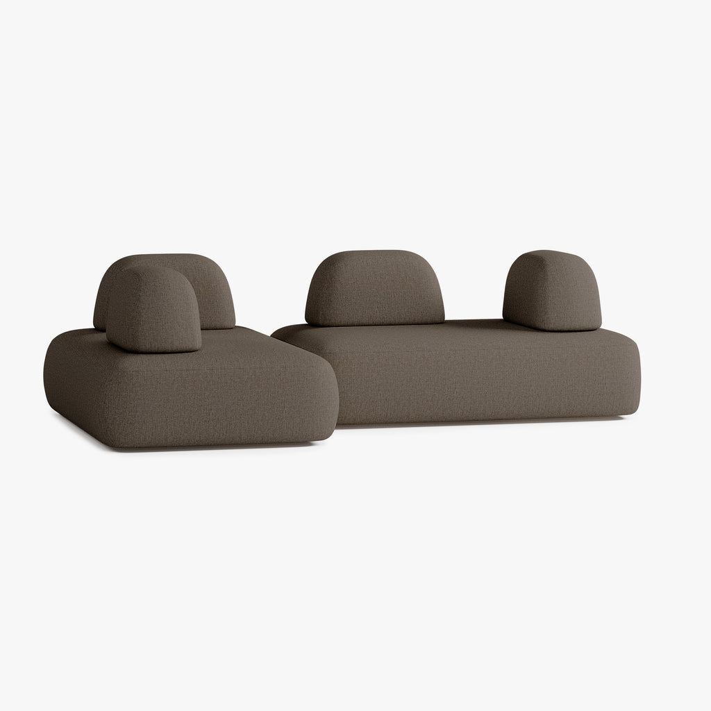 Divano Dan, Composizione D5, 6 Posti, Rivestimento S10