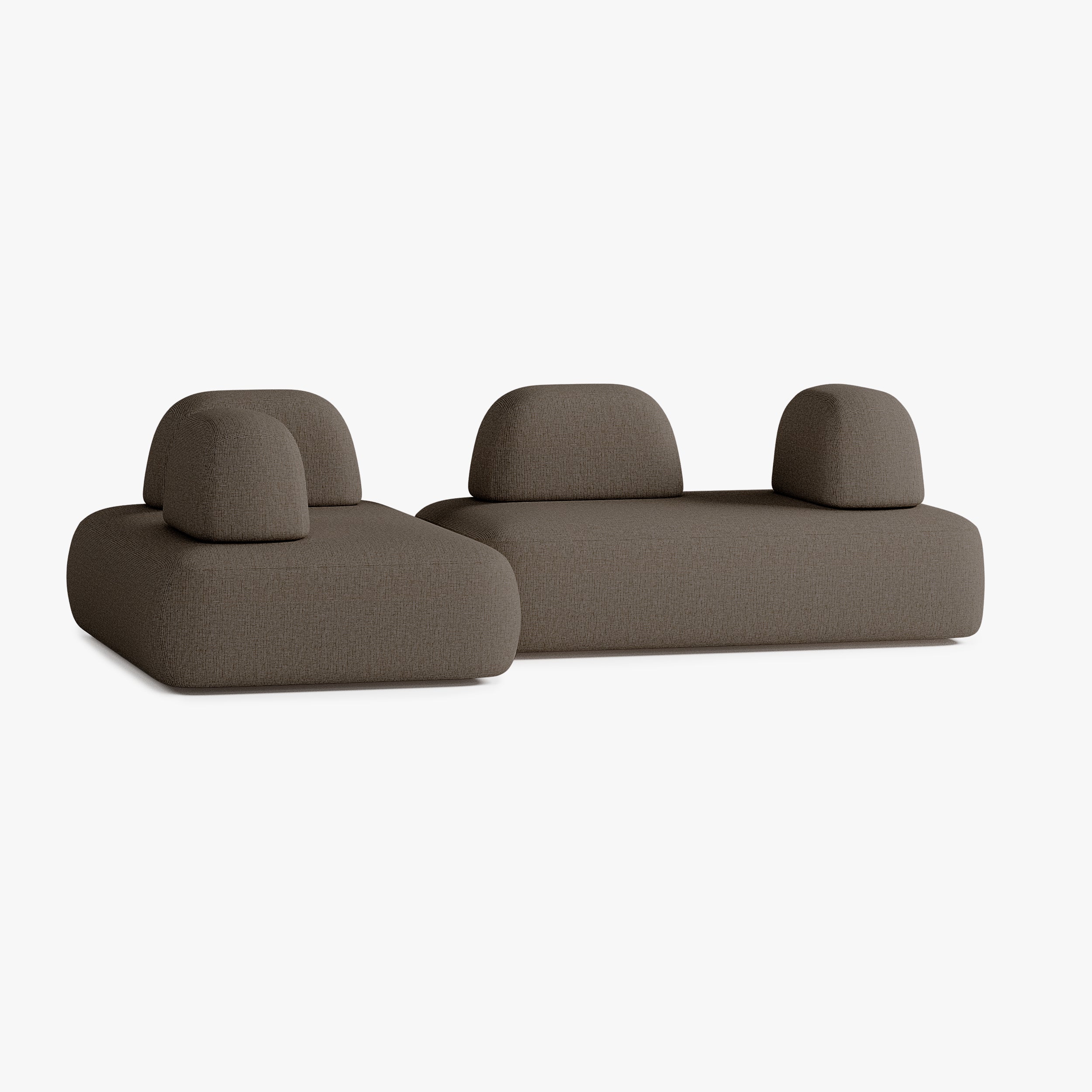 Divano Dan, Composizione D5, 6 Posti, Rivestimento S10