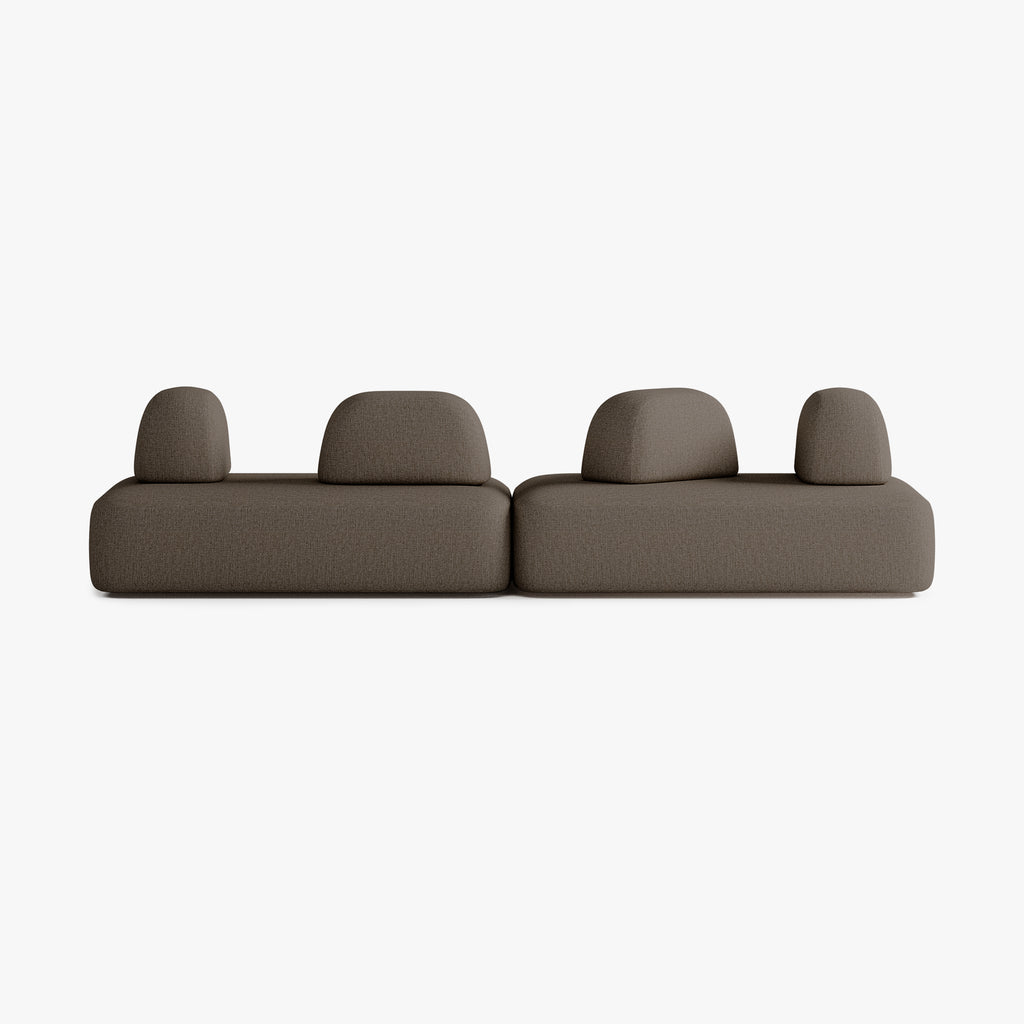 Divano Dan, Composizione D5, 6 Posti, Rivestimento S10