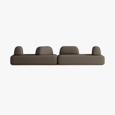 Sofa Dan, Zusammenstellung D5, 8 Plätze, Bezug S10