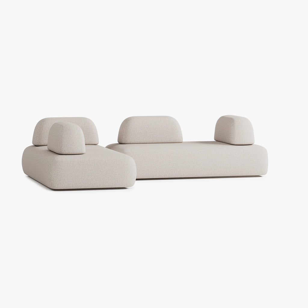 Divano Dan, Composizione D5, 8 Posti, Rivestimento S12