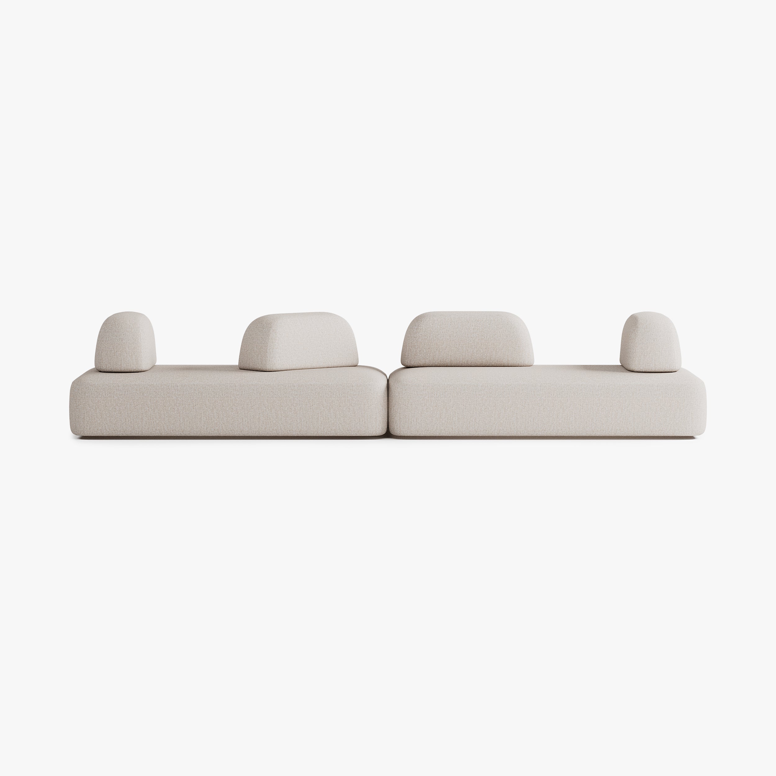 Divano Dan, Composizione D5, 8 Posti, Rivestimento S12