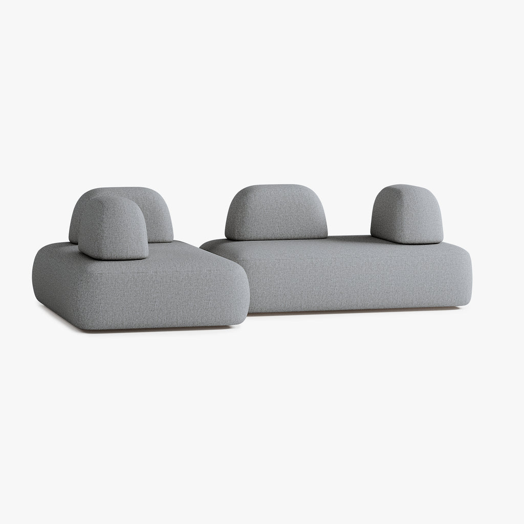 Divano Dan, Composizione D5, 6 Posti, Rivestimento S13