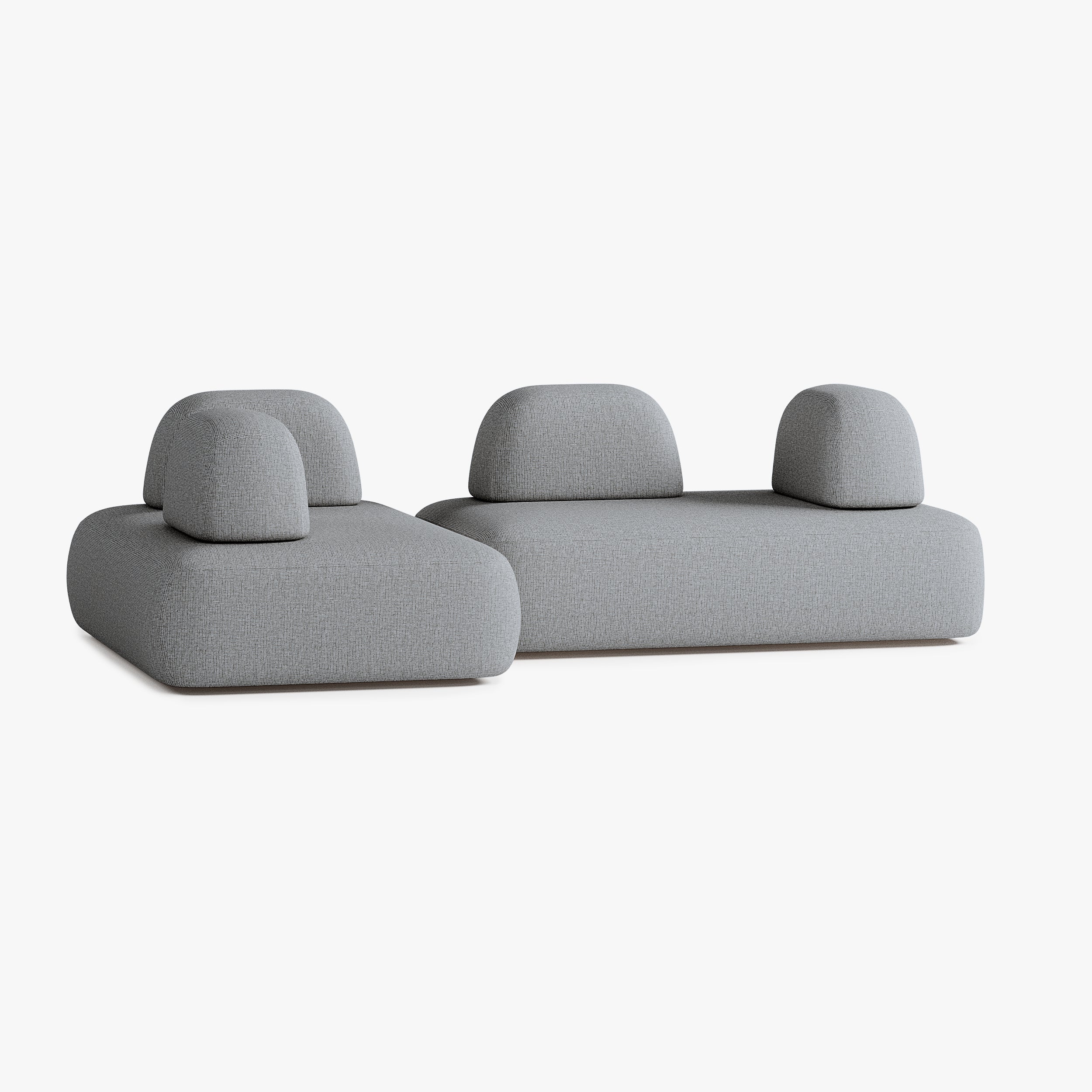 Divano Dan, Composizione D5, 6 Posti, Rivestimento S13