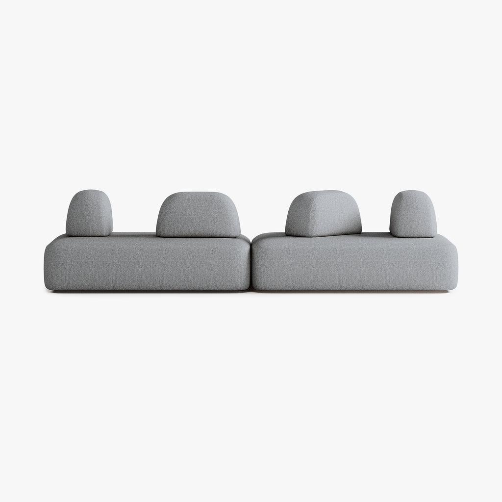 Divano Dan, Composizione D5, 6 Posti, Rivestimento S13