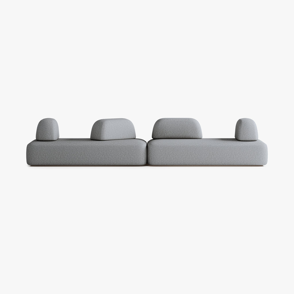Divano Dan, Composizione D5, 8 Posti, Rivestimento S13