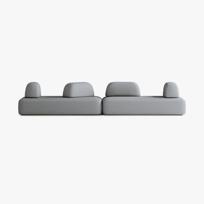 Sofa Dan, Zusammenstellung D5, 8 Plätze, Bezug S13