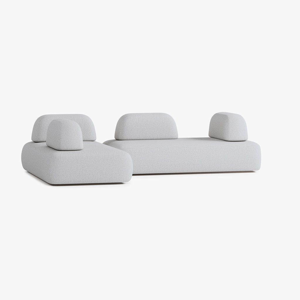 Divano Dan, Composizione D5, 8 Posti, Rivestimento S1