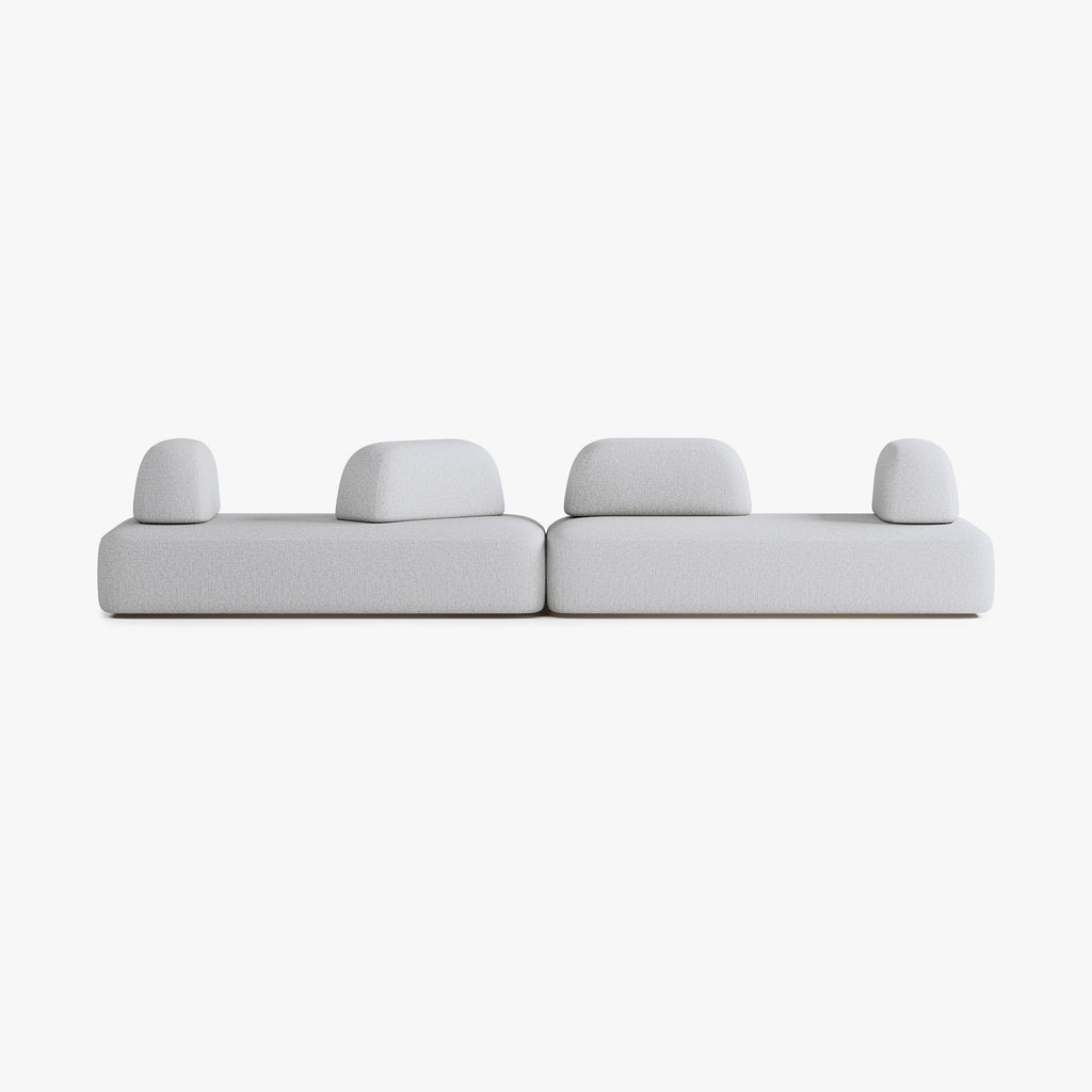 Divano Dan, Composizione D5, 8 Posti, Rivestimento S1