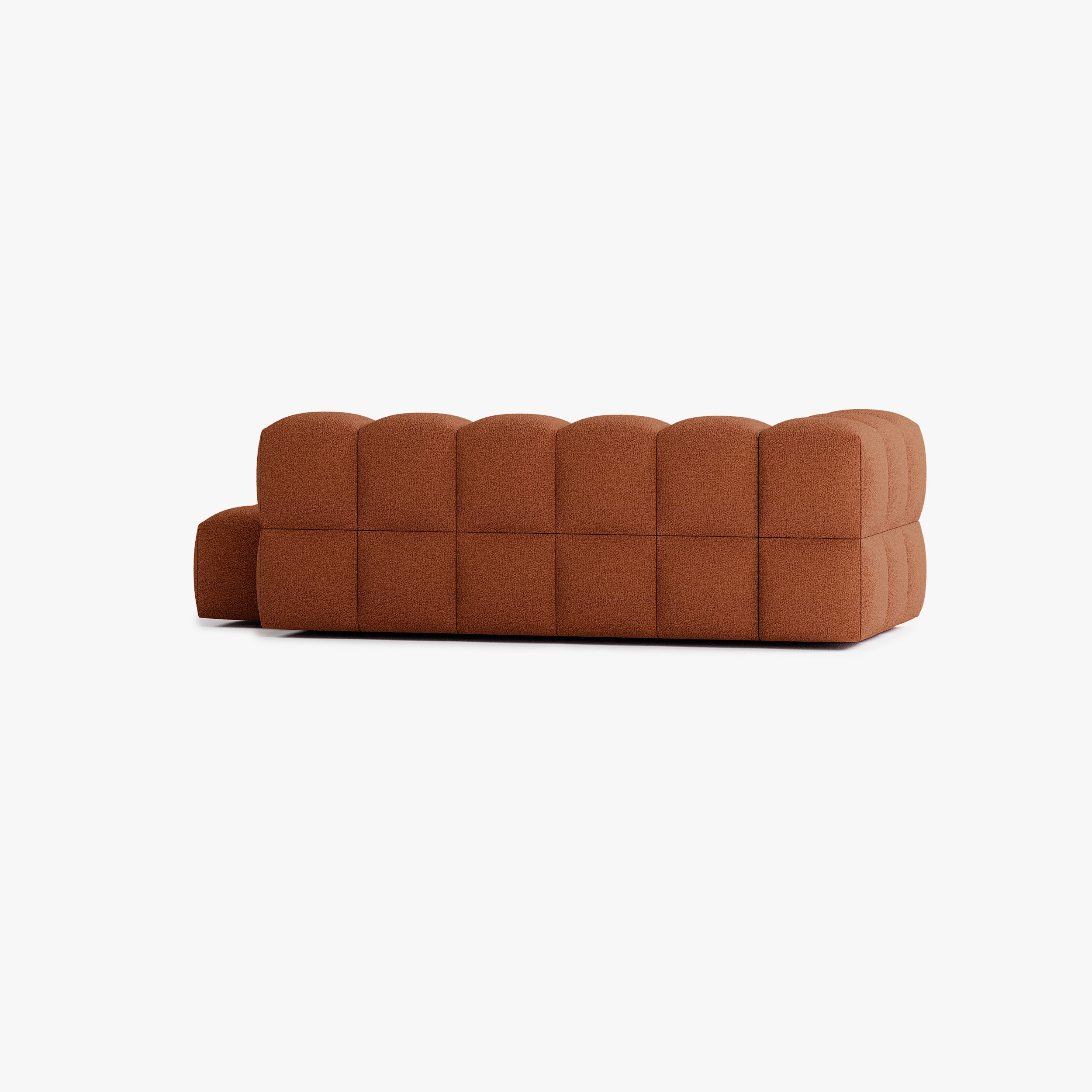 Sofa Leo, Komposition L4, 5 Plätze, Armlehne links, Bezug E10