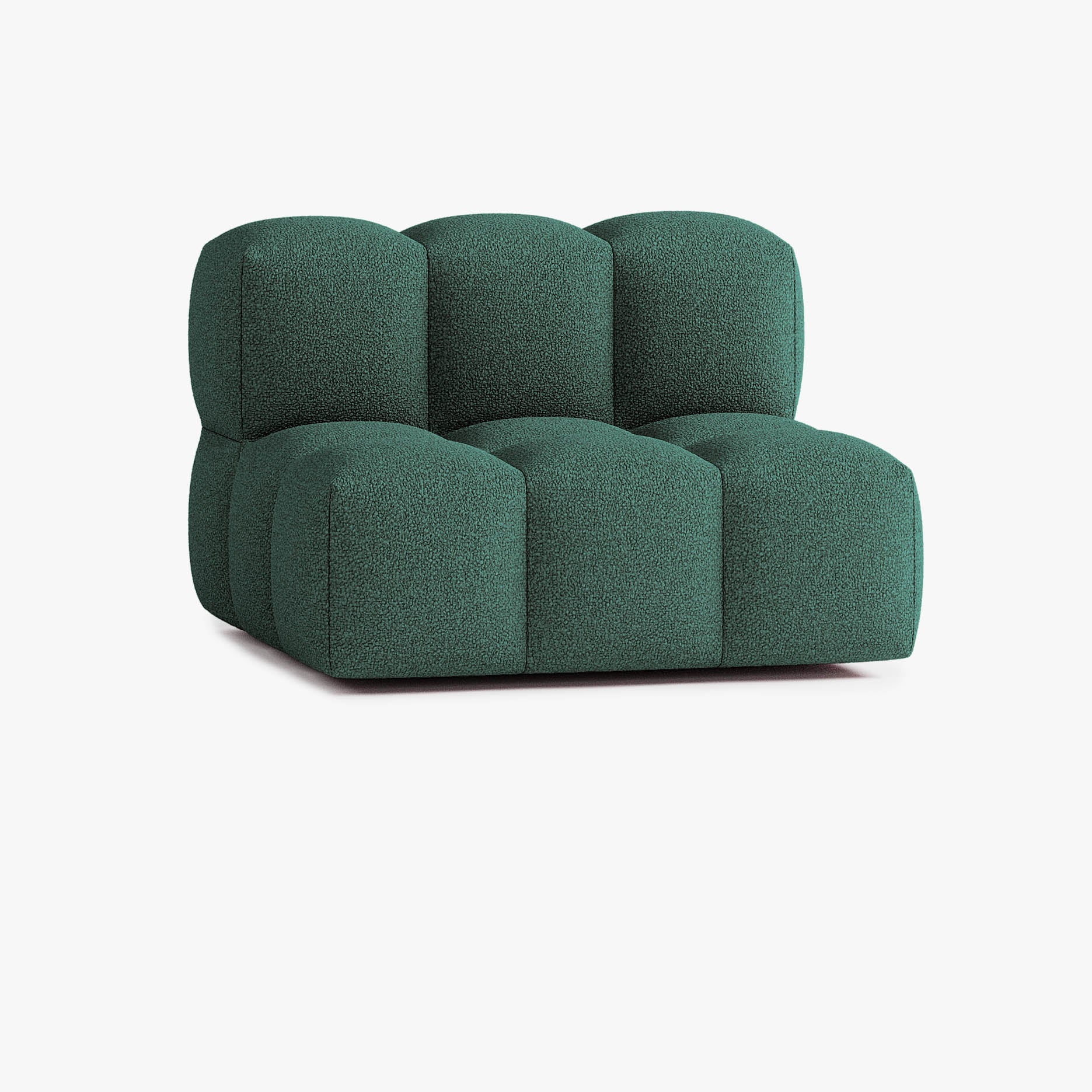 Sofa Leo, Zusammenstellung L2, 2 Plätze, Bezug E12