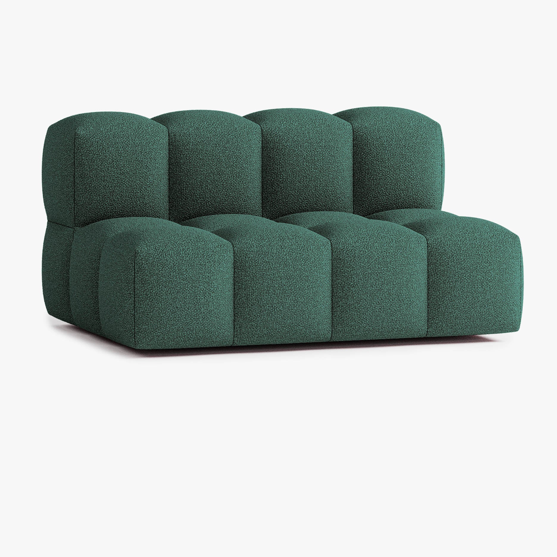 Divano Leo, Composizione L2, 3 Posti, Rivestimento E12