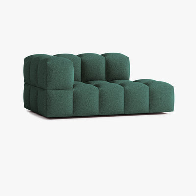 Sofa Leo, Zusammenstellung L4, 3 Sitzplätze, Armlehne links, Bezug E12