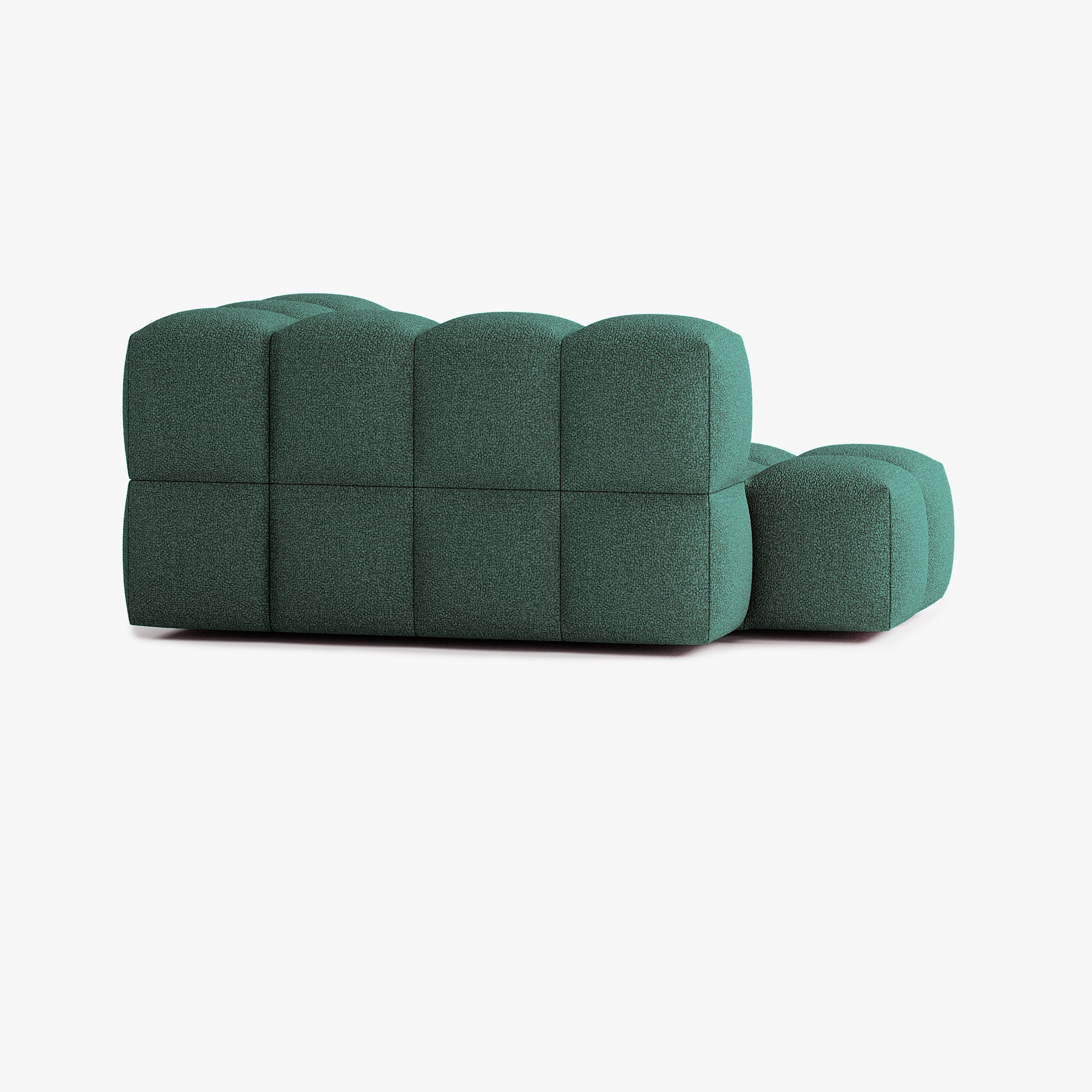 Sofa Leo, Zusammenstellung L4, 3 Plätze, Armlehne rechts, Bezug E12