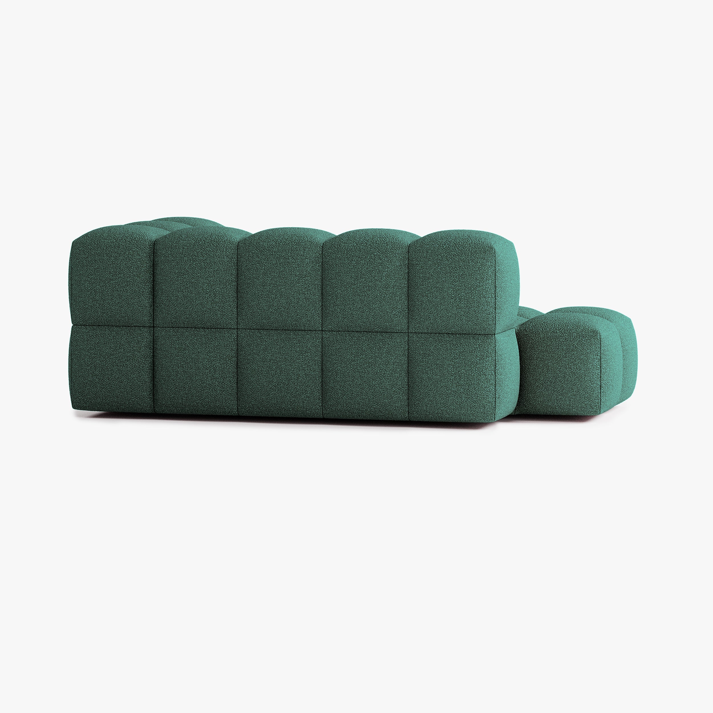 Sofa Leo, Zusammenstellung L4, 4 Plätze, Armlehne rechts, Bezug E12