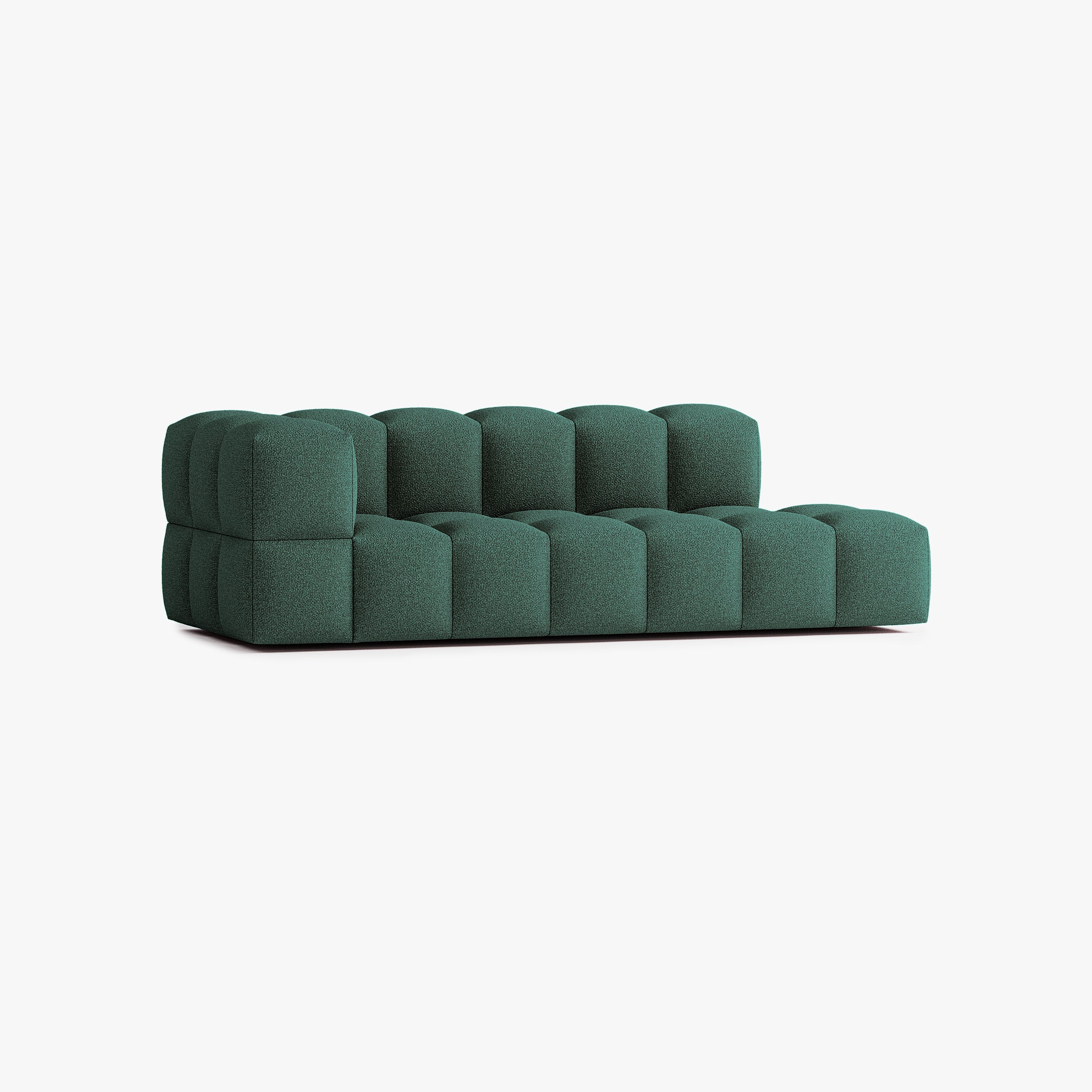 Sofa Leo, Komposition L4, 5 Plätze, Armlehne links, Bezug E12