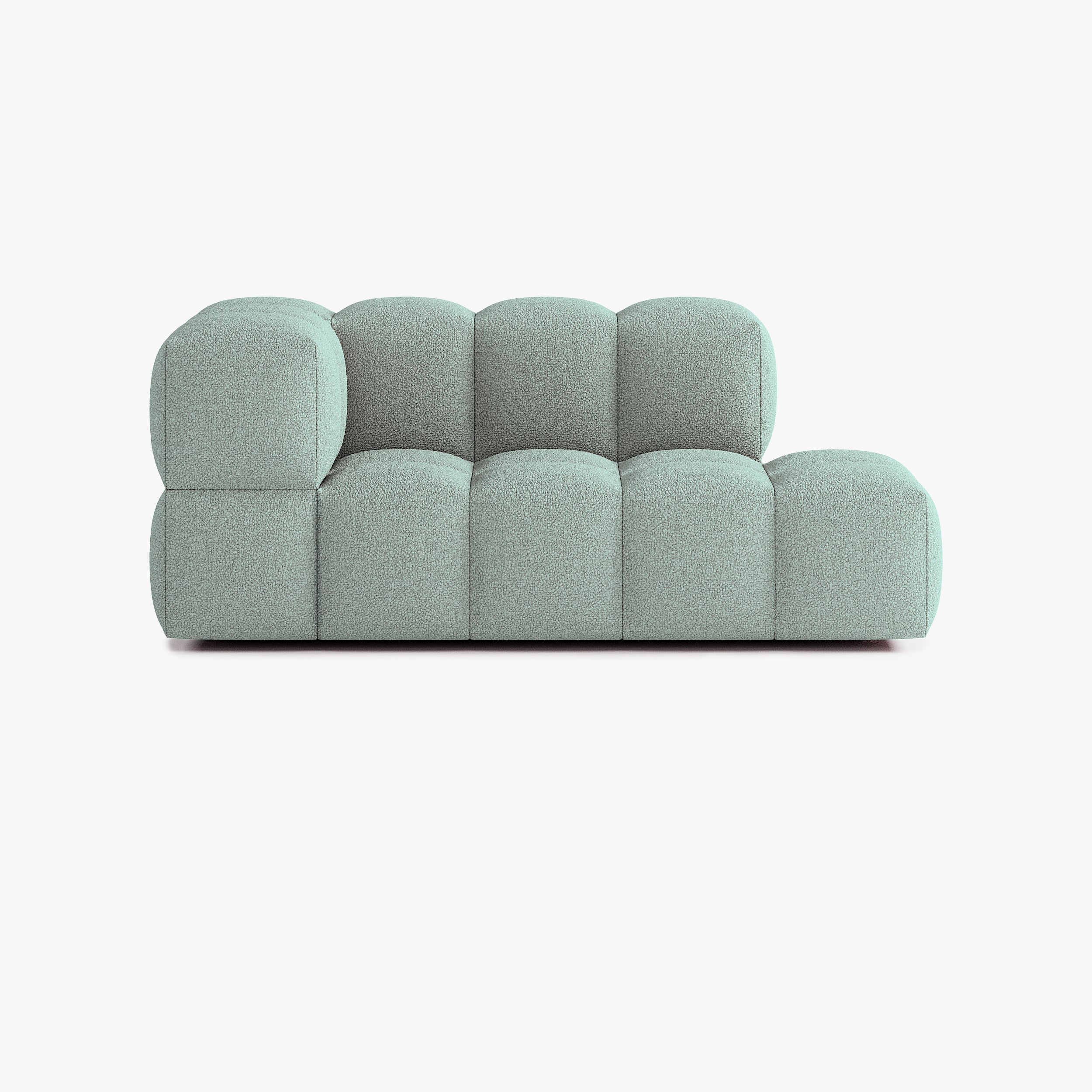 Sofa Leo, Zusammenstellung L4, 3 Plätze, Armlehne links, Bezug E13