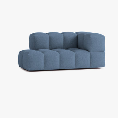 Leo Sofa, Composition L4, 3 Seats, Right Armrest, Upholstery E15