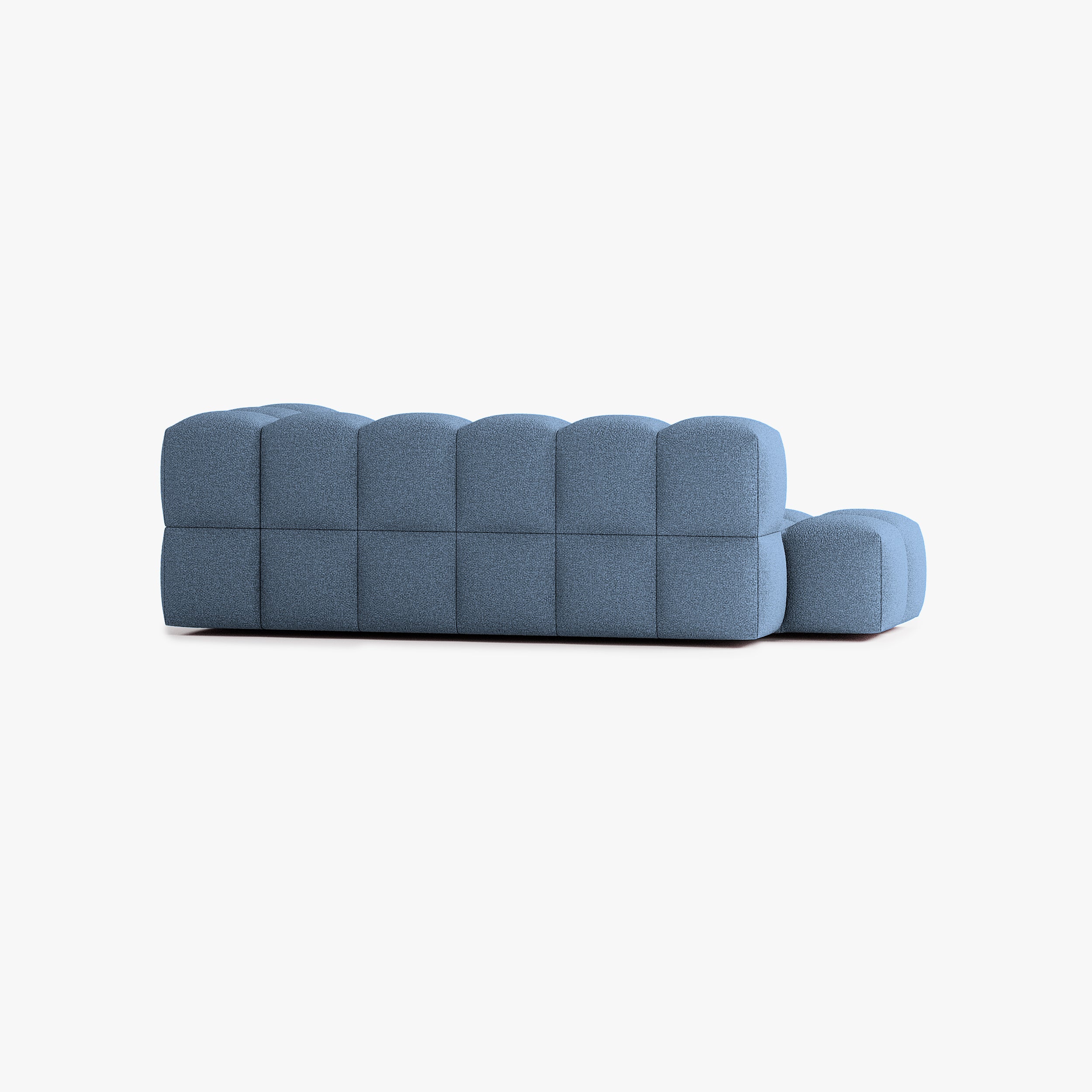 Leo Sofa, Composition L4, 5 Seats, Right Armrest, Upholstery E15