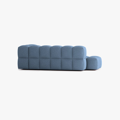 Leo Sofa, Composition L4, 5 Seats, Right Armrest, Upholstery E15