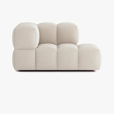 Sofa Leo, Zusammenstellung L4, 2 Sitzplätze, Armlehne links, Bezug E2