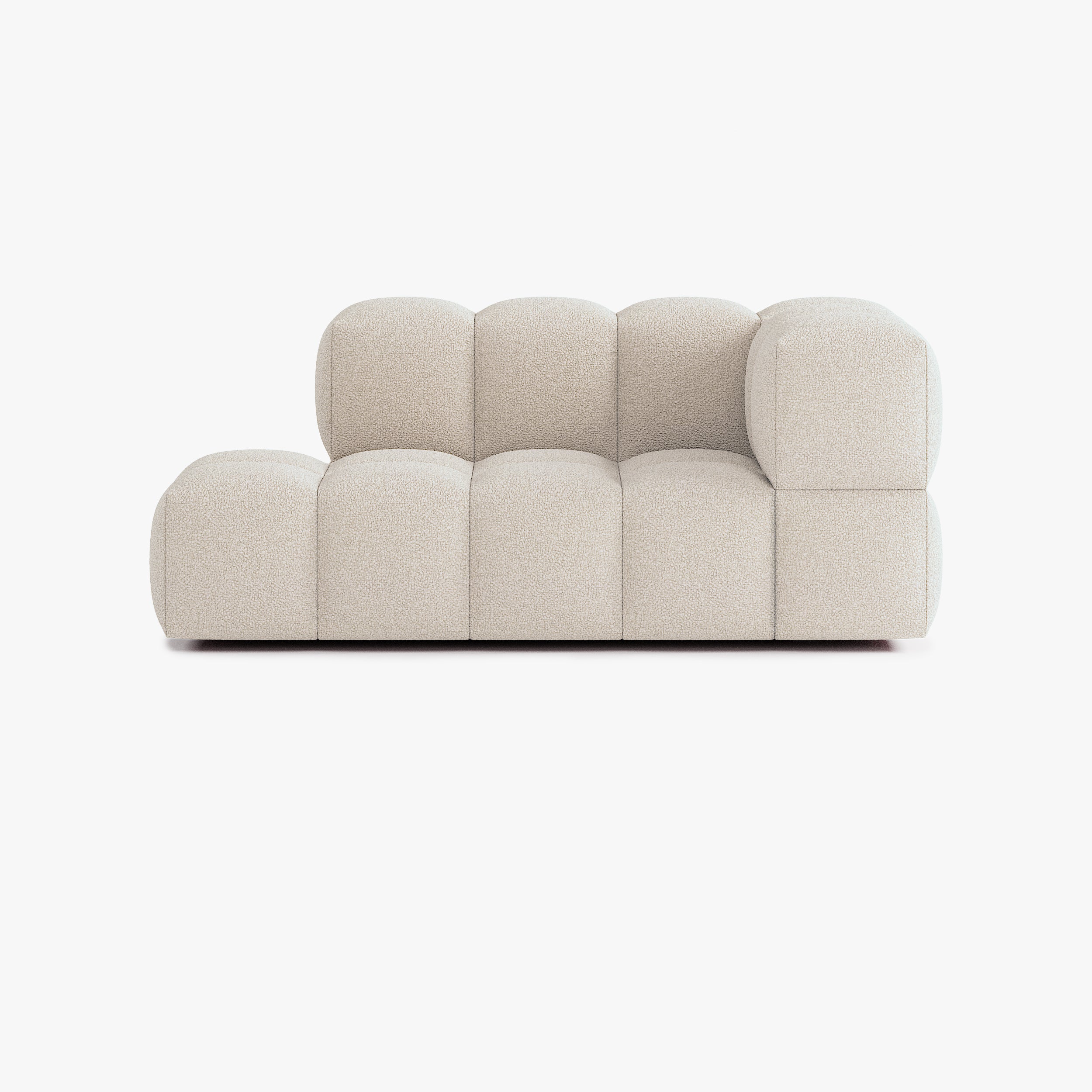 Sofa Leo, Zusammenstellung L4, 3 Plätze, Armlehne rechts, Bezug E2